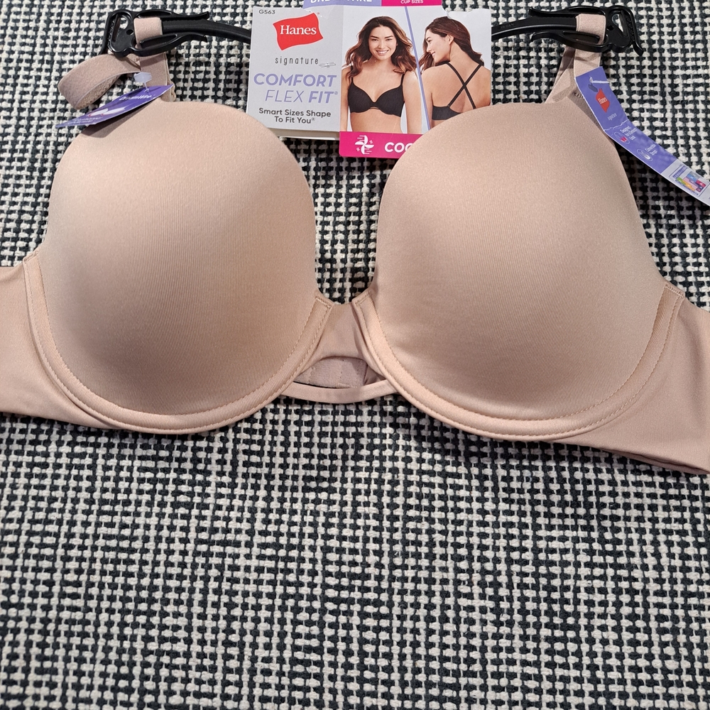 Hanes Comfort Flex Fit Underwire Bra - Light Nude - Picture 5 of 5